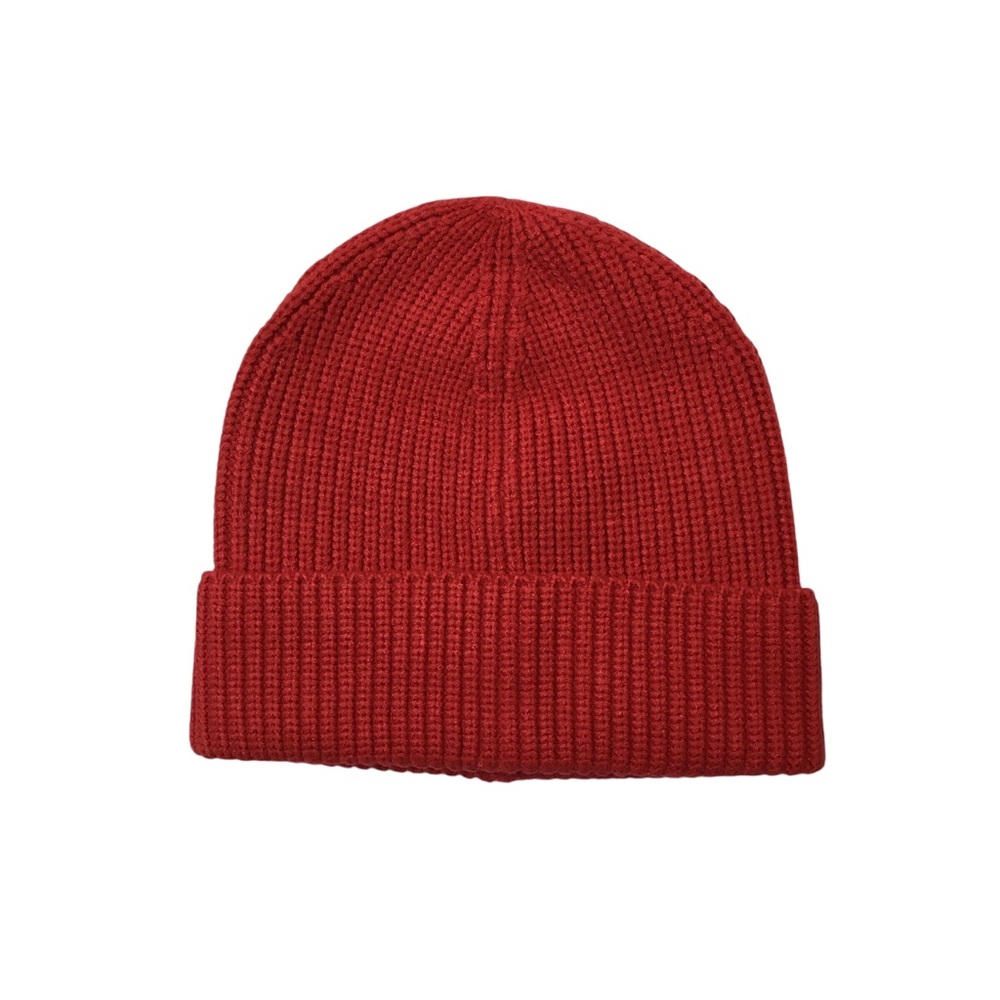 J.Crew Factory Red Ribbed Beanie